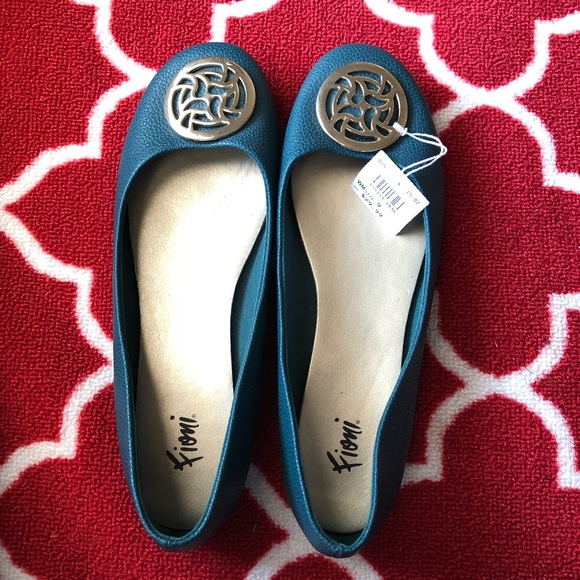 Shoes - Fioni Teal Flats
